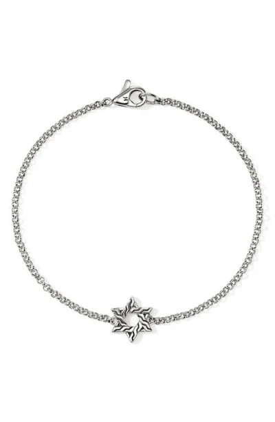 John Hardy Sterling Silver Jh Essential Star Of David Bracelet In Metallic