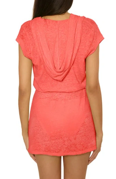 Becca Women's Hoodie Cover-up Dress In Red