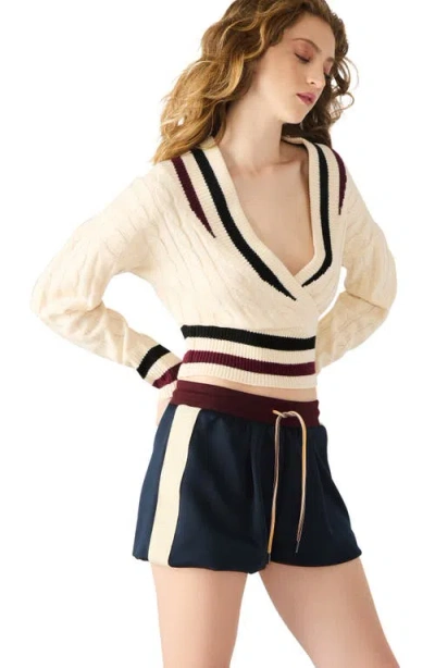 Steve Madden Daisy Drawstring Shorts In Blue