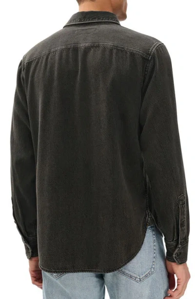 Rag & Bone Infuse Denim Slim Fit Button Down Shirt In Black