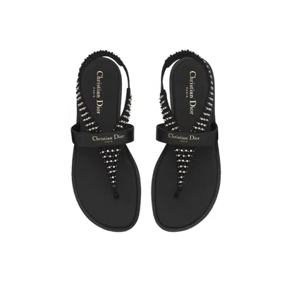 Dior Eclat Thong Sandal Women In Black