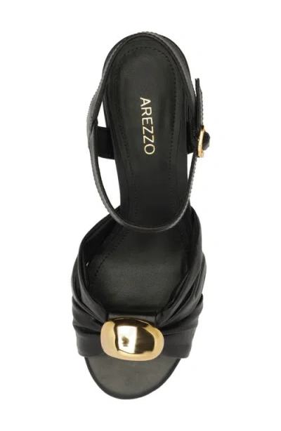 Arezzo Women's Flora Mid Block Heel Sandals In Black