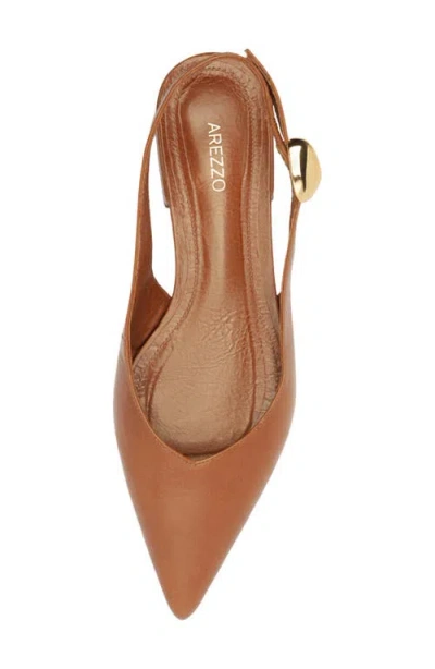 Arezzo Women's Farrah Slingback Ballet Flats In Brown