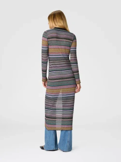 Missoni Striped-pattern Buttoned Cardigan In Multi