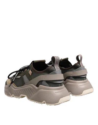 Dolce & Gabbana Multicolor Daymaster Low Top Sneakers Men's Shoes In Gray