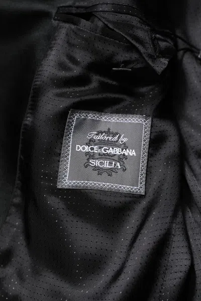 Dolce & Gabbana Purple Sicilia Sequin Embellish Coat Jacket In Purple