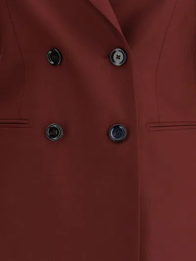 Lardini Double-breasted Blazer In Brown