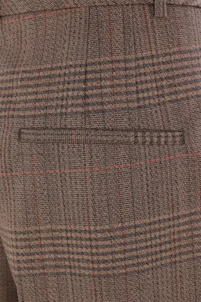 Rohe Trousers In Prince Of Wales Check In Brown