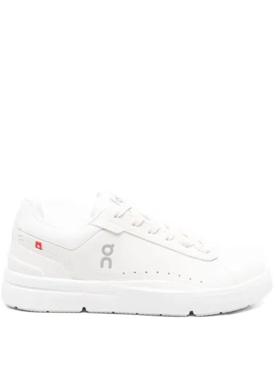 On Running The Roger Advantage Lace-up Sneakers In White