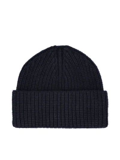 Giada Benincasa Ribbed-knit Logo Patch Beanie Hat In Black