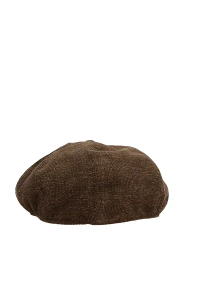 Taiga Takahashi Corduroy Beret In Brown