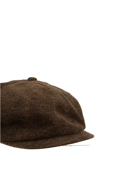 Taiga Takahashi Corduroy Beret In Brown
