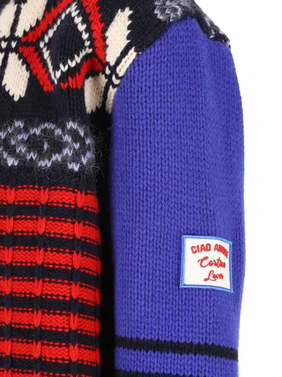 Giada Benincasa Fair Isle-pattern Zip-up Cardigan In Multi