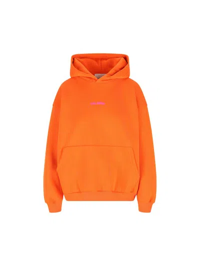 Giada Benincasa Logo-print Hoodie In Orange