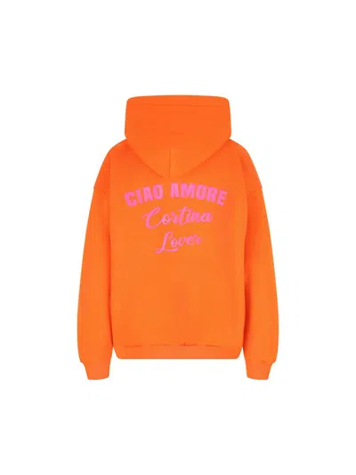Giada Benincasa Logo-print Hoodie In Orange