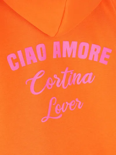 Giada Benincasa Logo-print Hoodie In Orange