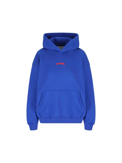 Giada Benincasa Ciao Amore Embroidered Hoodie In Blue