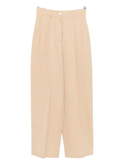 Marni Pleated Pocket Trousers In Brown