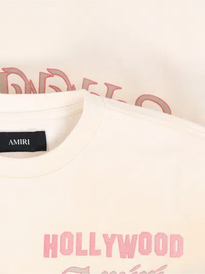 Amiri Relaxed Fit Graphic Print T-shirt With Crew Neckline In Multi