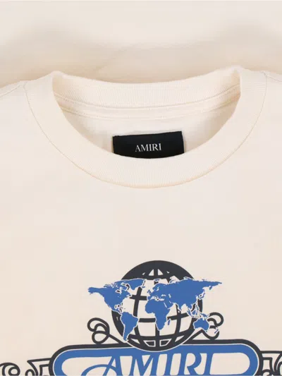 Amiri Boxy-fit Graphic T-shirt With Midnight Message In Neutral