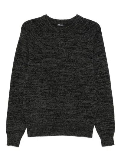 Cenere Raglan-sleeve Wool Sweater In Black