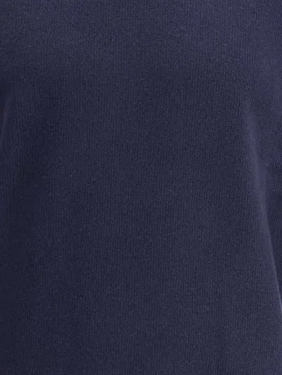 Brooksfield Virgin Wool Turtleneck Sweater In Blue