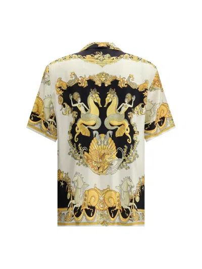 Versace Coral Theatre Shirt And Blouse Multicolor In Multi
