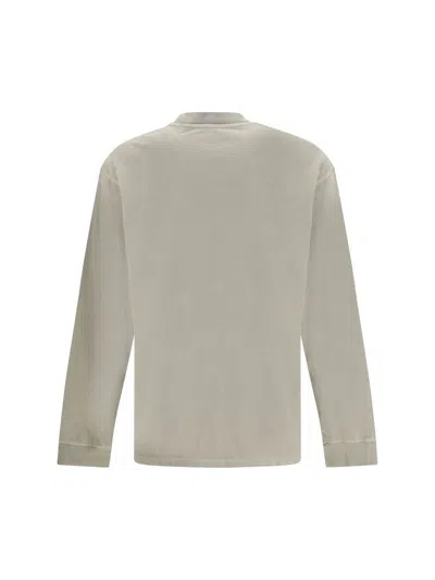 Agolde Payson Long Sleeve Waffle Knit Tee In Gray