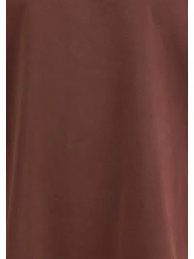 Agolde Asha Long Sleeve Cotton T-shirt In Burgundy