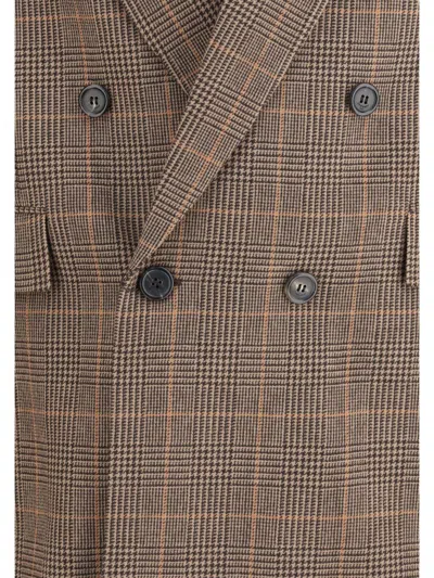 Saint Laurent Blazers E Vests In Brown