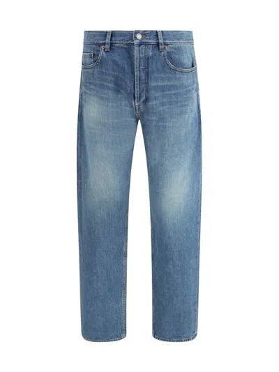 Saint Laurent High-rise Denim Jeans In Blue