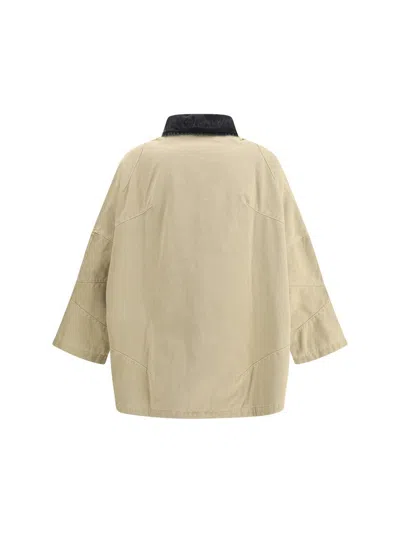 Pdf Channel Oversized Cotton Jacket In Neutral