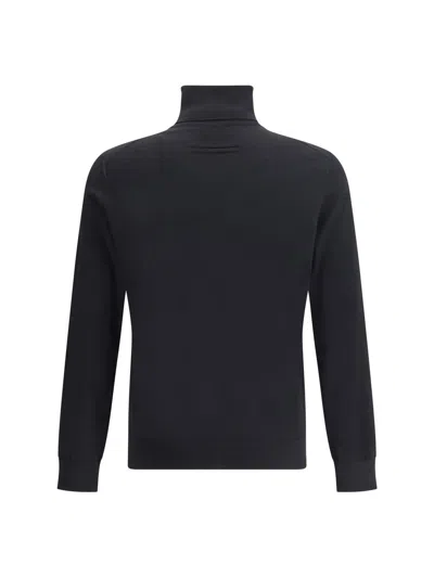 Zegna Cashmere Turtleneck Sweater In Black