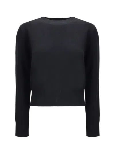 Ami Alexandre Mattiussi Ami Paris Ami De Coeur Black Crew-neck Sweatshirt Women In Black