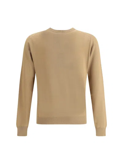 Fendi Wool Sweater Sweaters And Cardigans Beige In Sand