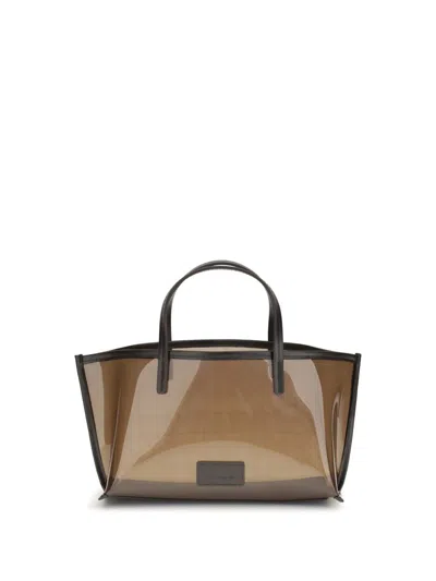 Staud Mini Christos Tote Bag In Brown