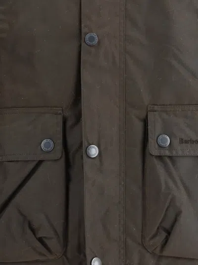 Barbour Beaufort Cotton Hooded Coat In Brown