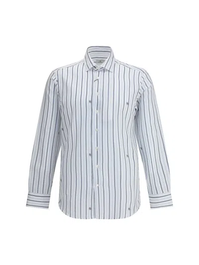 Etro Men Shirt Roma In Blue