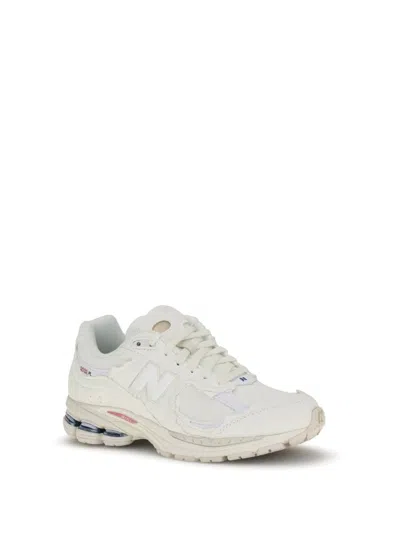 New Balance Low Top Sneakers With Mesh Panels And Rubber Outsole In White