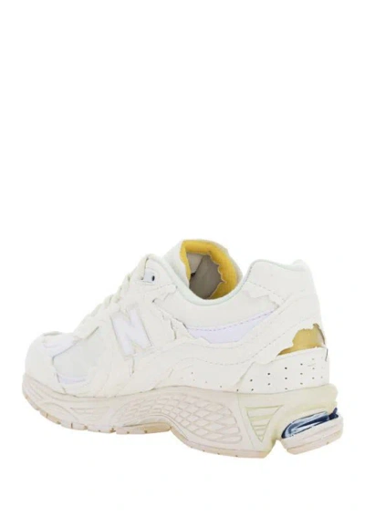 New Balance Low Top Sneakers With Mesh Panels And Rubber Outsole In White