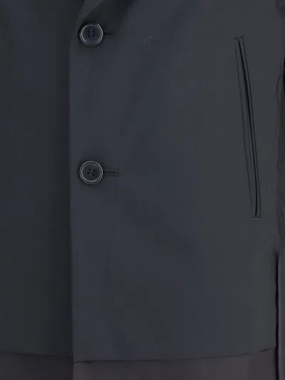 Undercover Long Blazer Jacket In Black
