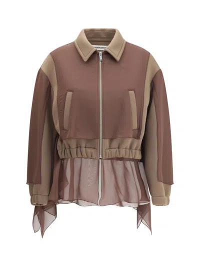 Undercover Colorblock Blouson Jacket In Neutral