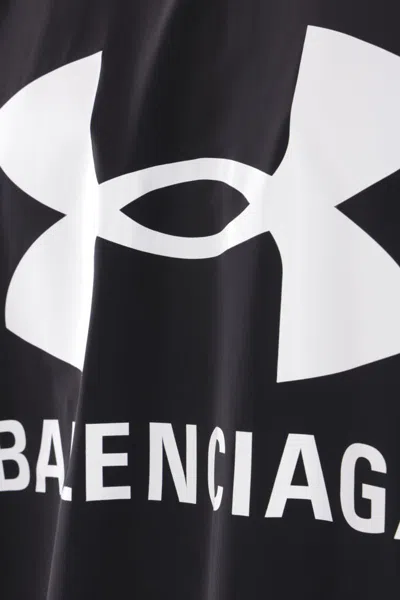 Balenciaga X Under Armour Printed Windbreaker In Black