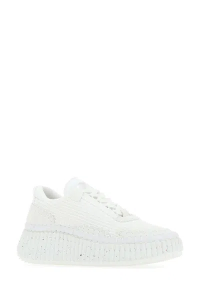 Chloé Chloe' Women Nama Low-top Leather Sneakers In White