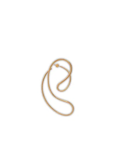 Panconesi Gold 'p Continua Large' Earrings In Gold