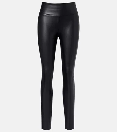 Wolford Shaping Leggings With High Waistband And Seam Detailing In Black