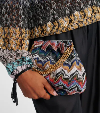 Missoni Zigzag Clutch In Multi