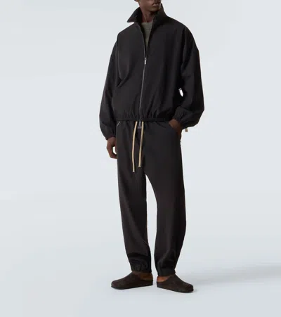 Fear Of God Black Zipped Jacket In Black