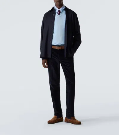Rubinacci Wool Jacket In Blue