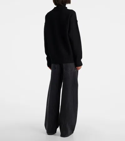 Ami Alexandre Mattiussi Ami Woman Black Wool Sweater In Black